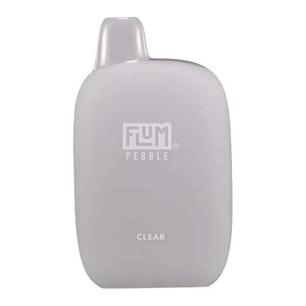 A flum pebble 6000 clear by Vape4Less.