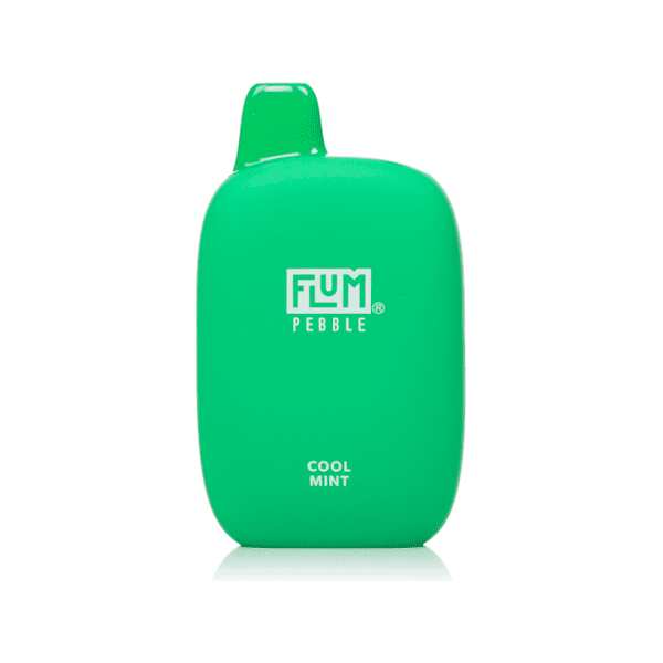A cool mint-flum_pebble_6000_disposable by Vape4Less.