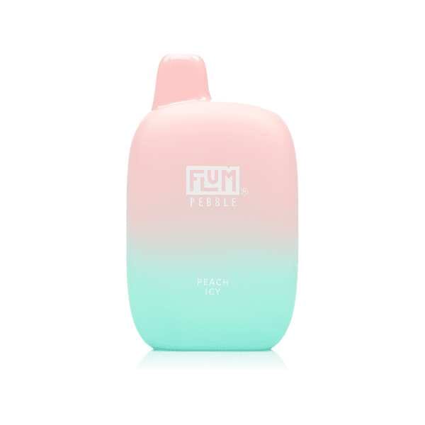 A flum_pebble_6000_disposable_-_peach_icy by Vape4Less.