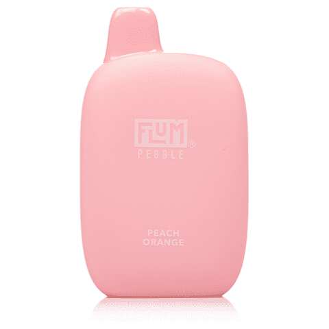 A peach orange flum pebble 6000 by Vape4Less.