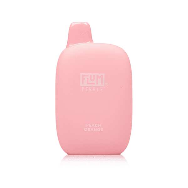 A peach orange flum pebble 6000 by Vape4Less.