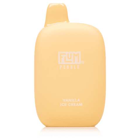 A vanilla ice cream-flum_pebble_6000_disposable by Vape4Less.