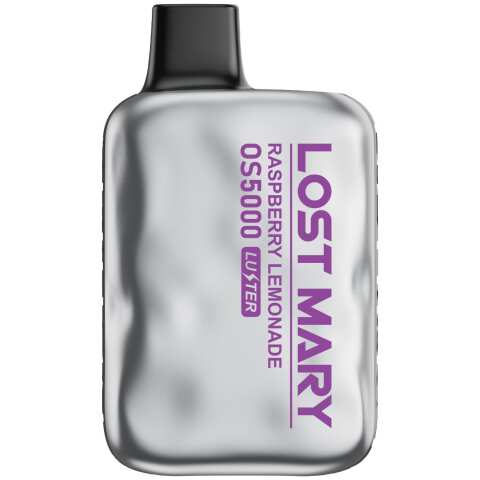 A Raspberry Lemonade Lost Mary LUSTER OS5000 e-liquid vape by Vape4Less.