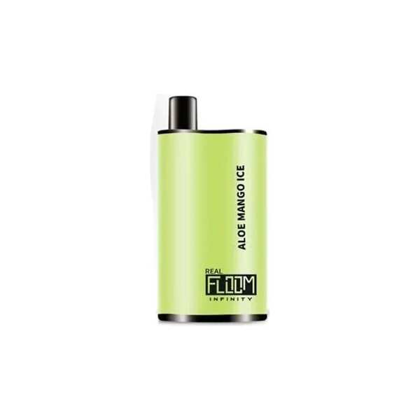 A 12ml Aloe Mango Ice Real Floom Infinity 4000 Puffs aloe mango ice puffs flavor e-liquid by Vape4Less.
