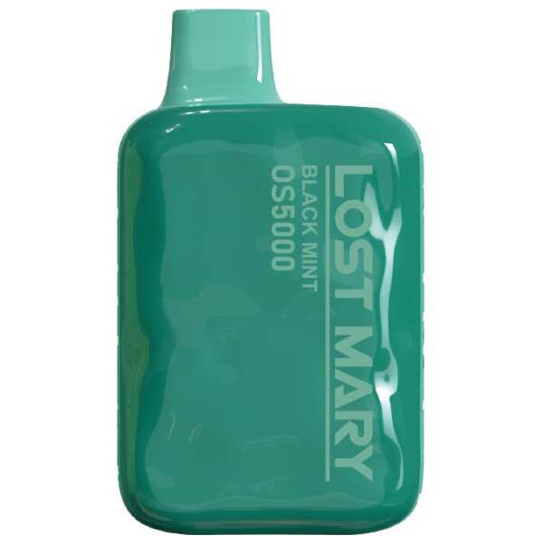 A Black Mint Lost Mary OS5000 e-liquid vape by Vape4Less.