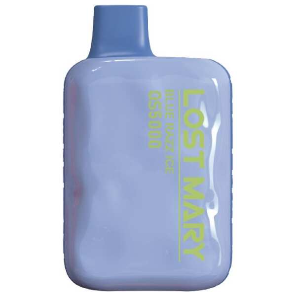A Blue Razz Ice Lost Mary OS5000 e-liquid vape by Vape4Less.