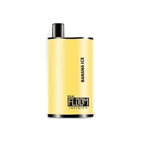 A 12ml Banana Ice Real Floom Infinity 4000 Puffs banana ice puffs flavor e-liquid by Vape4Less.