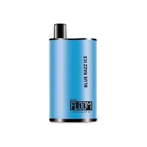 A 12ml Blue Razz Ice Real Floom Infinity 4000 Puffs blue razz ice puffs flavor e-liquid by Vape4Less.