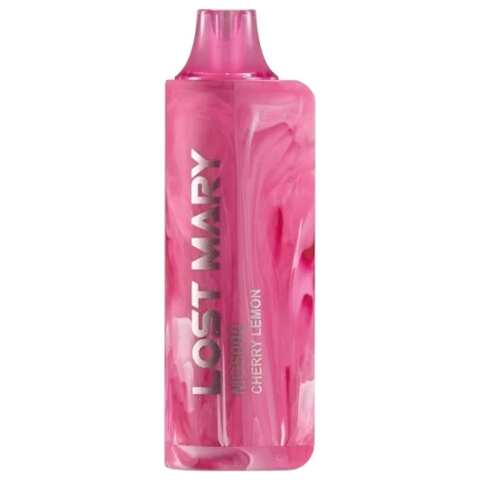 A 5ml Cherry Lemon Lost Mary MO5000 e-liquid vape by Vape4Less.