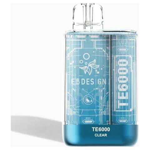A 3ml Clear EBdesign TE 6000 by Vape4Less.