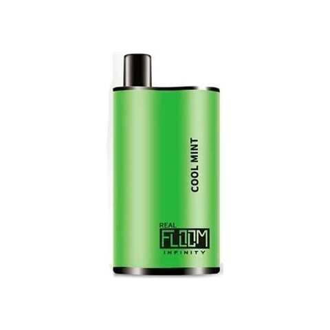 A 12ml Cool Mint Real Floom Infinity 4000 Puffs cool mint puffs flavor e-liquid by Vape4Less.