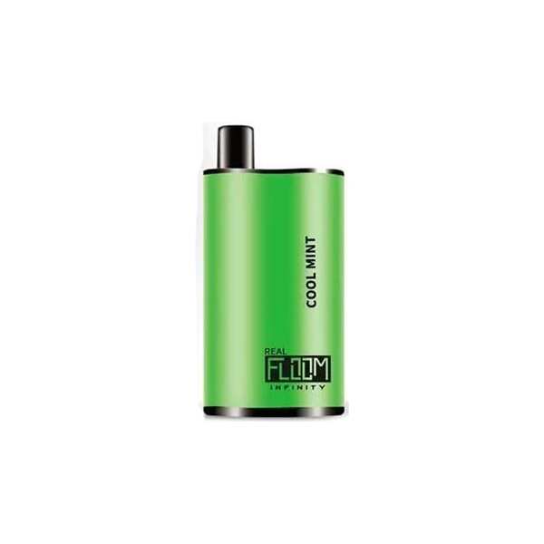 A 12ml Cool Mint Real Floom Infinity 4000 Puffs cool mint puffs flavor e-liquid by Vape4Less.