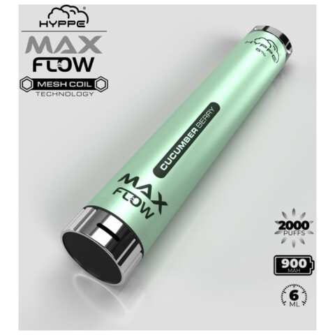 A Cucumber Berry Hyppe Max Flow cucumber berry flavor e-liquid by Vape4Less.