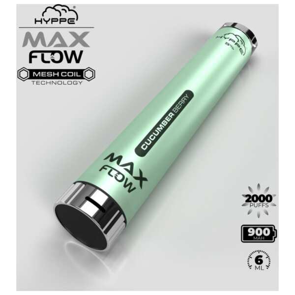 A Cucumber Berry Hyppe Max Flow cucumber berry flavor e-liquid by Vape4Less.