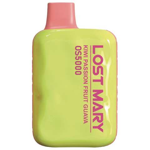 A Kiwi Passion Fruit Guava Lost Mary OS5000 e-liquid vape by Vape4Less.