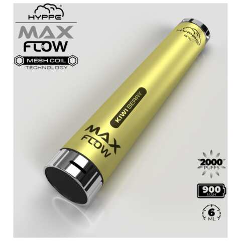 A Kiwi Berry Hyppe Max Flow kiwi berry flavor e-liquid by Vape4Less.