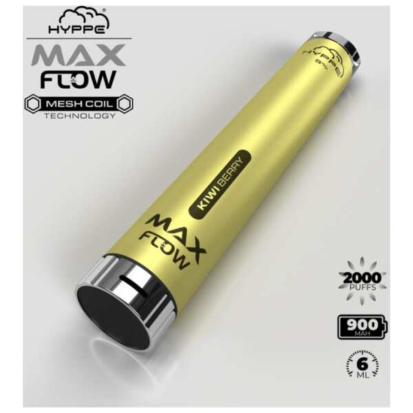 A Kiwi Berry Hyppe Max Flow kiwi berry flavor e-liquid by Vape4Less.