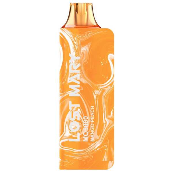 A 5ml Mango Peach Lost Mary MO5000 e-liquid vape by Vape4Less.