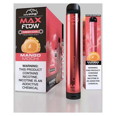 A Mango Mochi Hyppe Max Flow mango mochi flavor e-liquid by Vape4Less.