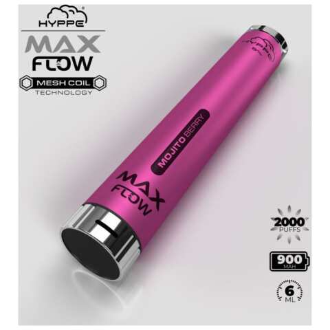 A Mojito Berry Hyppe Max Flow mojito berry flavor e-liquid by Vape4Less.
