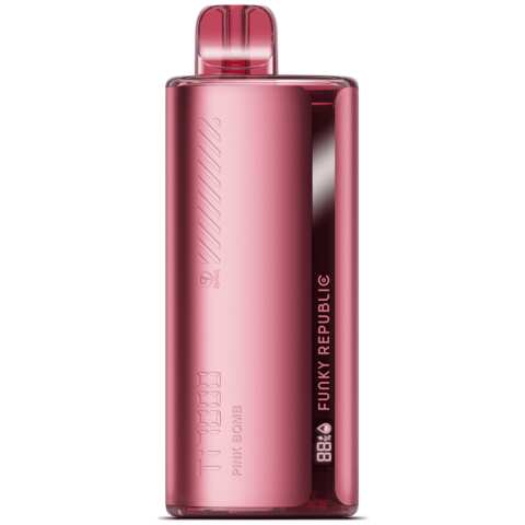A Pink Bomb Funky Republic Ti7000 e-liquid vape by Vape4Less.