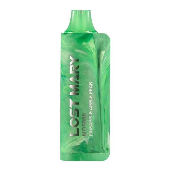 A 5ml Pineapple Apple Pear Lost Mary MO5000 e-liquid vape by Vape4Less.