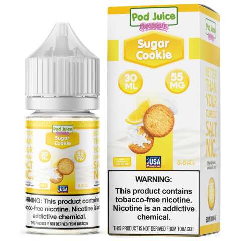 A 30ml bottle of Pod-Juice-DUO-Mockup-SC-DESSERTS-30ml by Vape4Less.