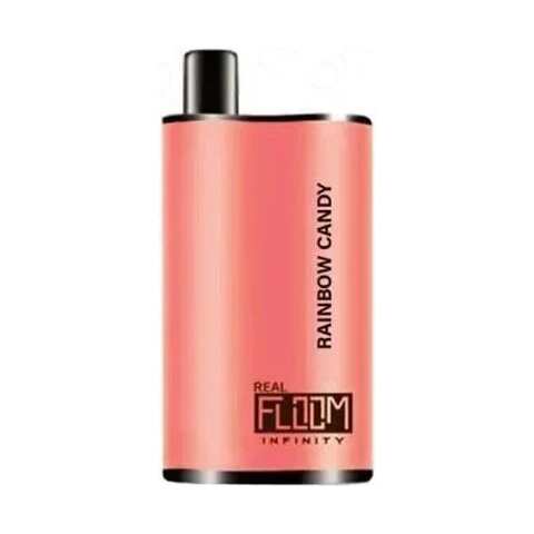 A 12ml Rainbow Candy Real Floom Infinity 4000 Puffs rainbow candy puffs flavor e-liquid by Vape4Less.