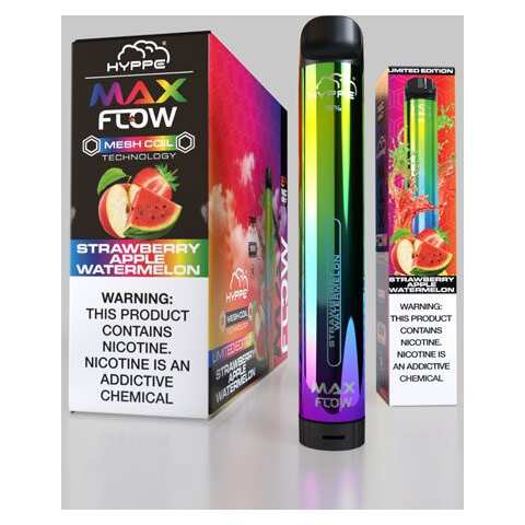 A Strawberry Apple Watermelon Hyppe Max Flow strawberry apple watermelon flavor e-liquid by Vape4Less.