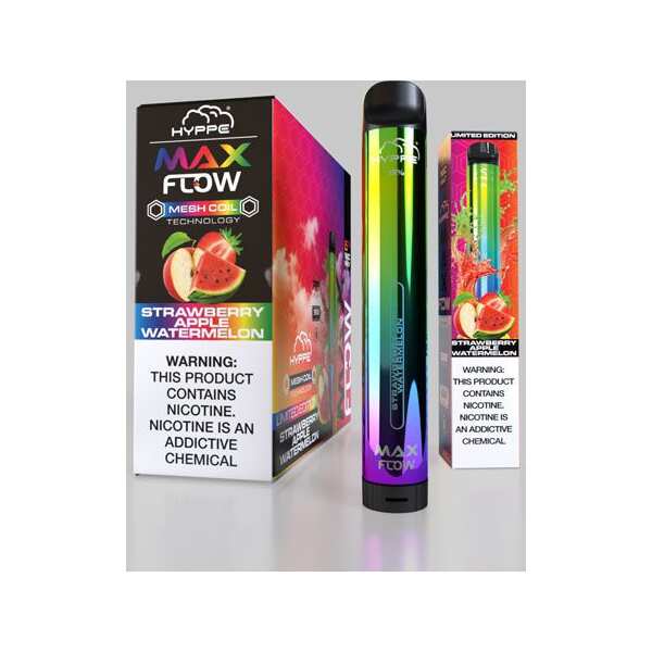 A Strawberry Apple Watermelon Hyppe Max Flow strawberry apple watermelon flavor e-liquid by Vape4Less.