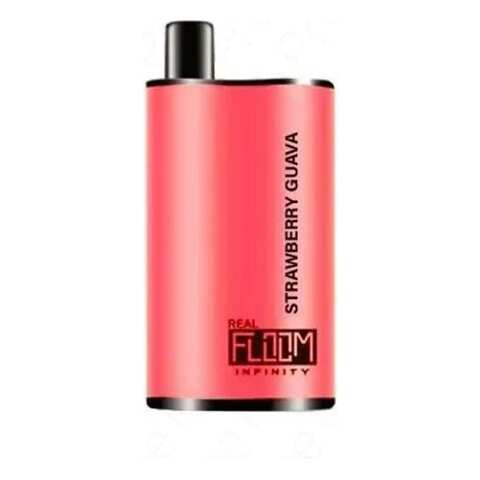A 12ml Strawberry Guava Real Floom Infinity 4000 Puffs strawberry guava puffs flavor e-liquid by Vape4Less.