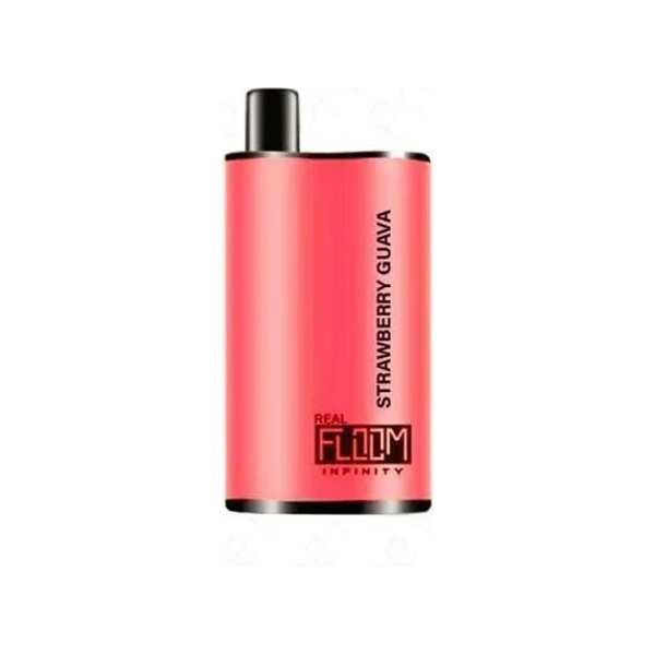 A 12ml Strawberry Guava Real Floom Infinity 4000 Puffs strawberry guava puffs flavor e-liquid by Vape4Less.