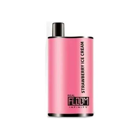 A 12ml Strawberry Ice Cream Real Floom Infinity 4000 Puffs strawberry ice cream puffs flavor e-liquid by Vape4Less.