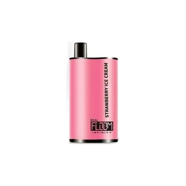 A 12ml Strawberry Ice Cream Real Floom Infinity 4000 Puffs strawberry ice cream puffs flavor e-liquid by Vape4Less.
