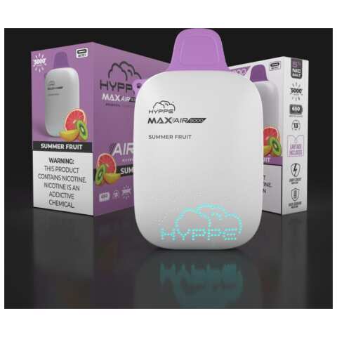 A Summer Fruit Hyppe Max AIR e-liquid vape by Vape4Less.