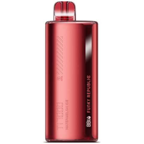 A Watermelon Ice Funky Republic Ti7000 e-liquid vape by Vape4Less.