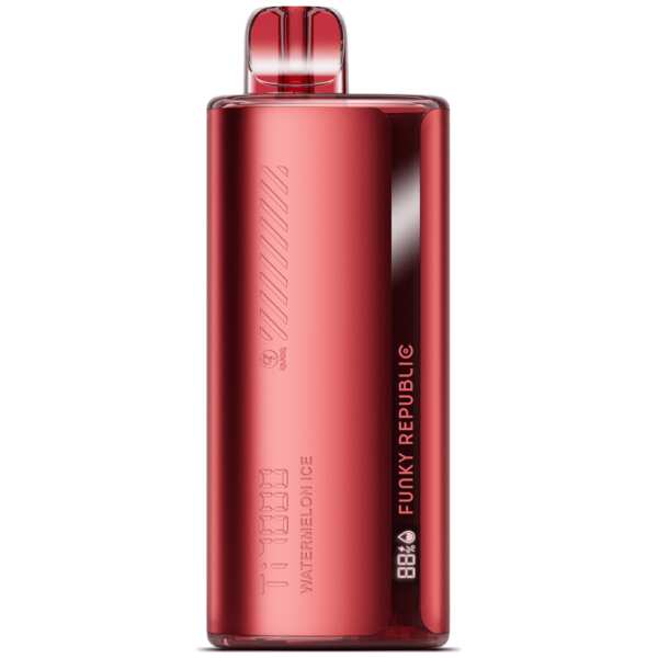 A Watermelon Ice Funky Republic Ti7000 e-liquid vape by Vape4Less.