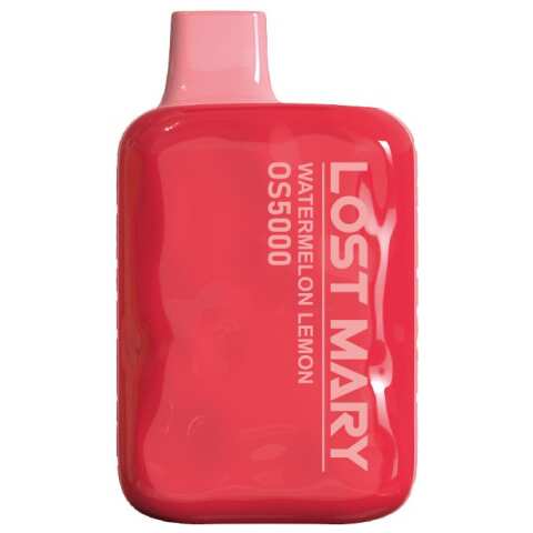 A Watermelon Lemon Lost Mary OS5000 e-liquid vape by Vape4Less.