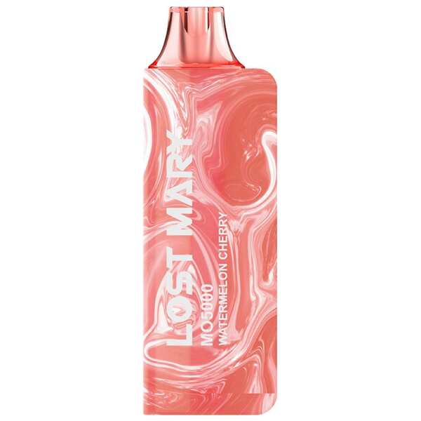 A 5ml Watermelon Cherry Lost Mary MO5000 e-liquid vape by Vape4Less.