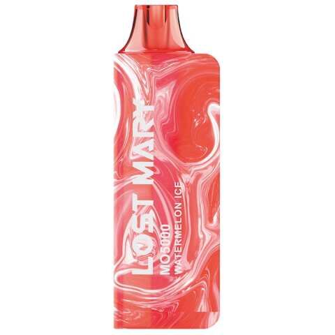 A 5ml Watermelon Ice Lost Mary MO5000 e-liquid vape by Vape4Less.