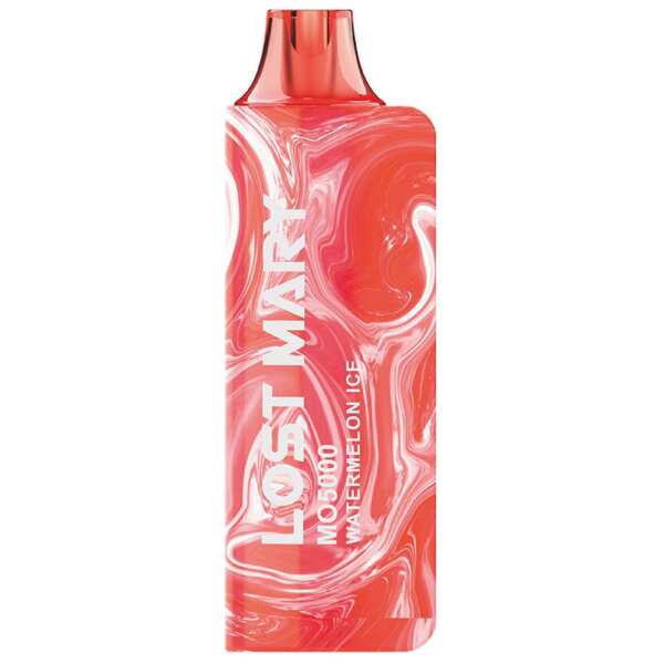 A 5ml Watermelon Ice Lost Mary MO5000 e-liquid vape by Vape4Less.