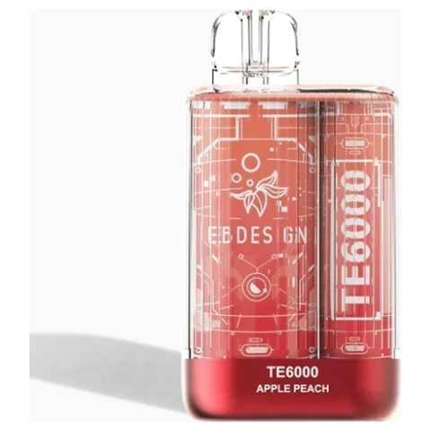 A 3ml Apple Peach EB TE6000 by Vape4Less.