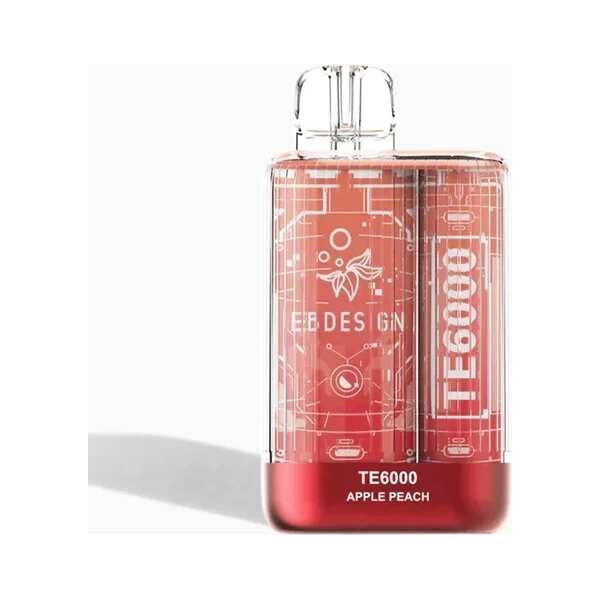 A 3ml Apple Peach EB TE6000 by Vape4Less.