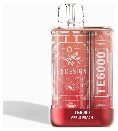 apple peach EBdesign TE 6000 A 3ml Apple Peach EB TE6000 by Vape4Less.