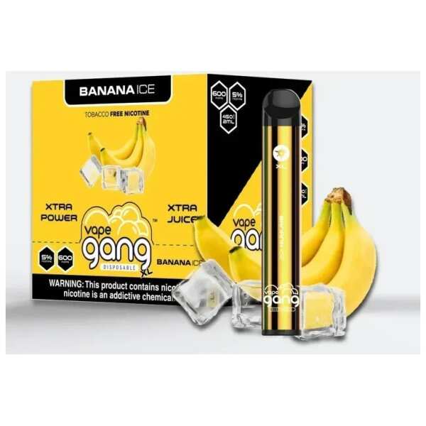 A Banana Ice Gang XL e-liquid vape by Vape4Less.