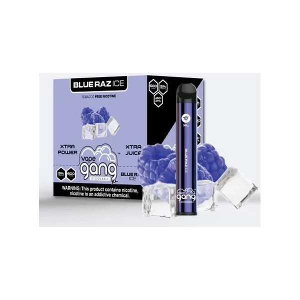 A Blue Razz Ice Gang XL e-liquid vape by Vape4Less.