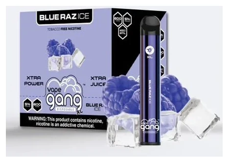 A Blue Razz Ice Gang XL e-liquid vape by Vape4Less.