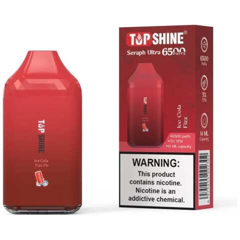 An Ice Cola Fizz Topshine Ultra 6500 by Vape4Less.