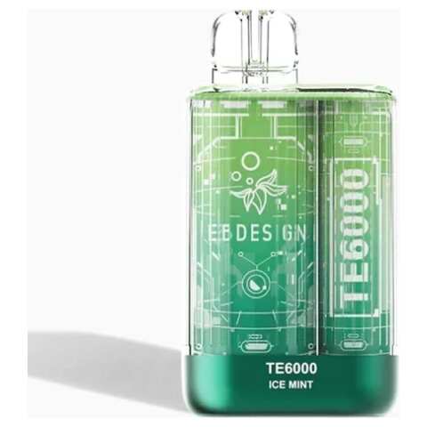 A 3ml Ice Mint EB TE6000 disposable vape flavor by Vape4Less.