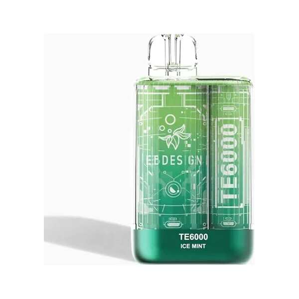 A 3ml Ice Mint EB TE6000 disposable vape flavor by Vape4Less.